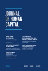 cover of Journal of Human Capital, volume 19 number 3 (Fall 2025)