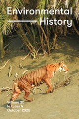 cover of Environmental History, volume 30 number 4 (October 2025)