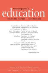 cover of American Journal of Education, volume 132 number 1 (November 2025)