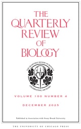 cover of The Quarterly Review of Biology, volume 100 number 4 (December 2025)