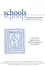 cover of Schools, volume 22 number 2 (Fall 2025)
