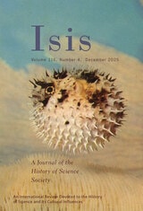 cover of Isis, volume 116 number 4 (December 2025)