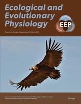 cover of Ecological and Evolutionary Physiology, volume 98 number 5 (September/October 2025)