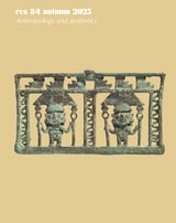 cover of Res: Anthropology and Aesthetics, volume 84 number 1 (Autumn 2025)