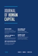 cover of Journal of Human Capital, volume 19 number 4 (Winter 2025)