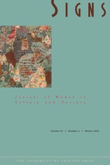 cover of Signs: Journal of Women in Culture and Society, volume 51 number 2 (Winter 2026)