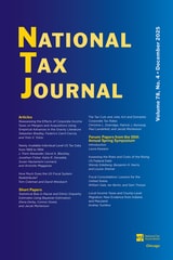 cover of National Tax Journal, volume 78 number 4 (December 2025)