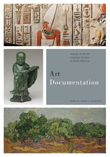 cover of Art Documentation: Journal of the Art Libraries Society of North America, volume 44 number 1 (Spring 2025)