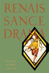 cover of Renaissance Drama, volume 53 number 2 (Fall 2025)