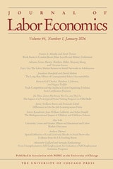 cover of Journal of Labor Economics, volume 44 number 1 (January 2026)