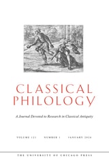 cover of Classical Philology, volume 121 number 1 (January 2026)
