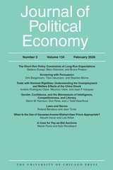 cover of Journal of Political Economy, volume 134 number 2 (February 2026)