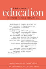 cover of American Journal of Education, volume 132 number 2 (February 2026)