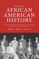 cover of The Journal of African American History, volume 111 number 1 (Winter 2026)