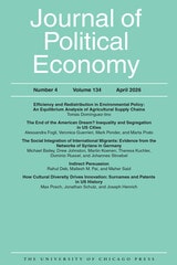 cover of Journal of Political Economy, volume 134 number 4 (April 2026)