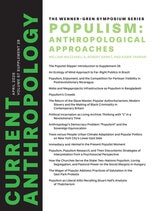 cover of Current Anthropology, volume 67 number S28 (April 2026)