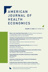 cover of American Journal of Health Economics, volume 12 number 2 (Spring 2026)
