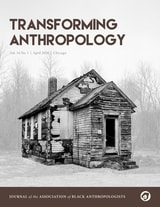 cover of Transforming Anthropology, volume 34 number 1 (April 2026)
