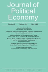 cover of Journal of Political Economy, volume 134 number 5 (May 2026)