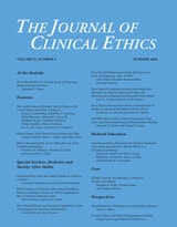 cover of The Journal of Clinical Ethics, volume 37 number 2 (Summer 2026)