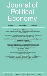 cover of Journal of Political Economy, volume 134 number 6 (June 2026)