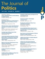 cover of The Journal of Politics, volume 88 number 3 (July 2026)