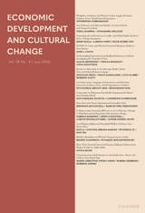 cover of Economic Development and Cultural Change, volume 74 number 4 (July 2026)