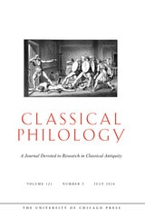 cover of Classical Philology, volume 121 number 3 (July 2026)