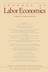 cover of Journal of Labor Economics, volume 44 number 3 (July 2026)