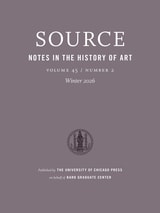 cover of Source: Notes in the History of Art, volume 45 number 2 (Winter 2026)