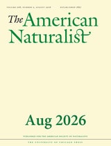 cover of The American Naturalist, volume 208 number 2 (August 2026)