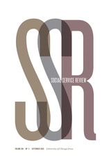 cover of Social Service Review, volume 100 number 3 (September 2026)