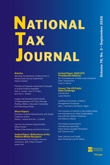 cover of National Tax Journal, volume 79 number 3 (September 2026)