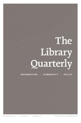 cover of The Library Quarterly, volume 96 number 4 (October 2026)