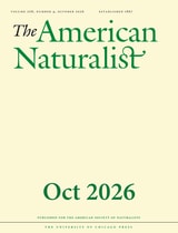 cover of The American Naturalist, volume 208 number 4 (October 2026)