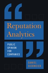 cover of Reputation Analytics: Public Opinion for Companies