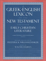 cover of A Greek-English Lexicon of the New Testament and Other Early Christian Literature