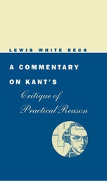 cover of A Commentary on Kant's Critique of Practical Reason