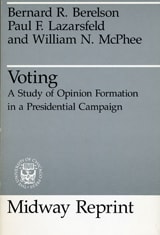 cover of Voting: A Study of Opinion Formation in a Presidential Campaign