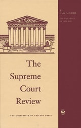 cover of The Supreme Court Review, 2012