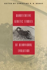 cover of Quantitative Genetic Studies of Behavioral Evolution