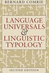 cover of Language Universals and Linguistic Typology: Syntax and Morphology