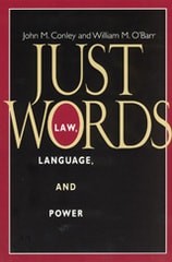 cover of Just Words: Law, Language, and Power