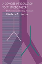 cover of A Concise Introduction to Syntactic Theory: The Government-Binding Approach