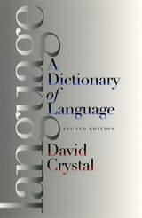cover of A Dictionary of Language