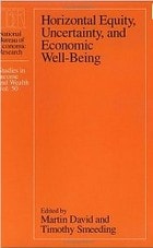 cover of Horizontal Equity, Uncertainty, and Economic Well-being