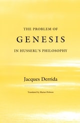 cover of The Problem of Genesis in Husserl's Philosophy