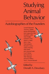 cover of Studying Animal Behavior: Autobiographies of the Founders