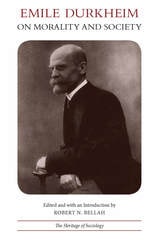 cover of Emile Durkheim on Morality and Society