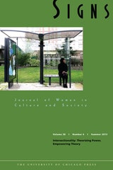 cover of SIGNS vol 38 num 4